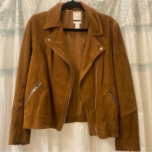 Genuine Suede Moto Jacket